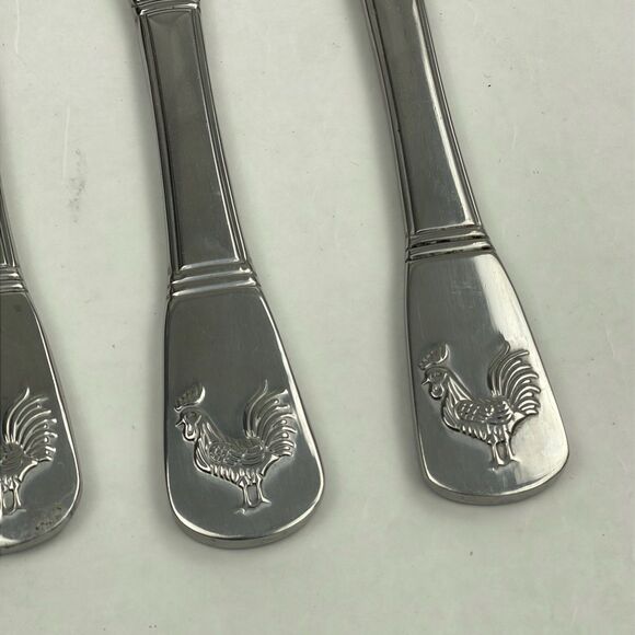 Cuisinart Elite French Rooster Knives Stainless Set of 5 Retired 9 1/4" - Picture 2 of 5